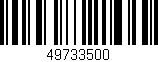 Código de barras (EAN, GTIN, SKU, ISBN): '49733500'