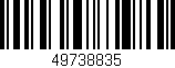 Código de barras (EAN, GTIN, SKU, ISBN): '49738835'
