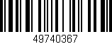 Código de barras (EAN, GTIN, SKU, ISBN): '49740367'