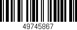 Código de barras (EAN, GTIN, SKU, ISBN): '49745867'