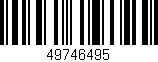 Código de barras (EAN, GTIN, SKU, ISBN): '49746495'