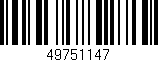 Código de barras (EAN, GTIN, SKU, ISBN): '49751147'