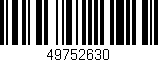Código de barras (EAN, GTIN, SKU, ISBN): '49752630'