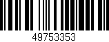 Código de barras (EAN, GTIN, SKU, ISBN): '49753353'