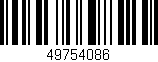 Código de barras (EAN, GTIN, SKU, ISBN): '49754086'