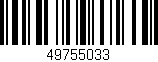 Código de barras (EAN, GTIN, SKU, ISBN): '49755033'