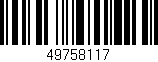 Código de barras (EAN, GTIN, SKU, ISBN): '49758117'