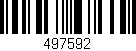 Código de barras (EAN, GTIN, SKU, ISBN): '497592'