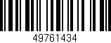 Código de barras (EAN, GTIN, SKU, ISBN): '49761434'