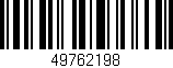 Código de barras (EAN, GTIN, SKU, ISBN): '49762198'
