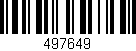 Código de barras (EAN, GTIN, SKU, ISBN): '497649'