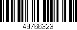 Código de barras (EAN, GTIN, SKU, ISBN): '49766323'