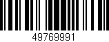Código de barras (EAN, GTIN, SKU, ISBN): '49769991'