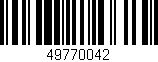 Código de barras (EAN, GTIN, SKU, ISBN): '49770042'