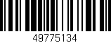 Código de barras (EAN, GTIN, SKU, ISBN): '49775134'