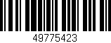 Código de barras (EAN, GTIN, SKU, ISBN): '49775423'