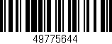 Código de barras (EAN, GTIN, SKU, ISBN): '49775644'
