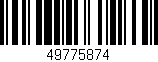 Código de barras (EAN, GTIN, SKU, ISBN): '49775874'