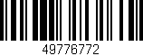 Código de barras (EAN, GTIN, SKU, ISBN): '49776772'