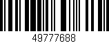 Código de barras (EAN, GTIN, SKU, ISBN): '49777688'