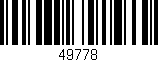 Código de barras (EAN, GTIN, SKU, ISBN): '49778'