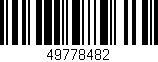 Código de barras (EAN, GTIN, SKU, ISBN): '49778482'