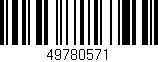 Código de barras (EAN, GTIN, SKU, ISBN): '49780571'