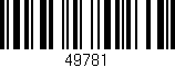 Código de barras (EAN, GTIN, SKU, ISBN): '49781'