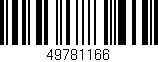 Código de barras (EAN, GTIN, SKU, ISBN): '49781166'