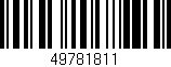 Código de barras (EAN, GTIN, SKU, ISBN): '49781811'