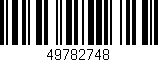 Código de barras (EAN, GTIN, SKU, ISBN): '49782748'