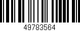 Código de barras (EAN, GTIN, SKU, ISBN): '49783564'