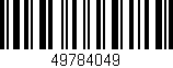 Código de barras (EAN, GTIN, SKU, ISBN): '49784049'