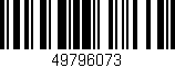 Código de barras (EAN, GTIN, SKU, ISBN): '49796073'