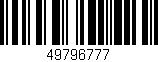Código de barras (EAN, GTIN, SKU, ISBN): '49796777'