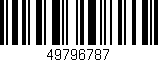 Código de barras (EAN, GTIN, SKU, ISBN): '49796787'