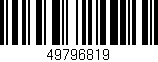 Código de barras (EAN, GTIN, SKU, ISBN): '49796819'