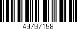 Código de barras (EAN, GTIN, SKU, ISBN): '49797198'