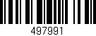 Código de barras (EAN, GTIN, SKU, ISBN): '497991'