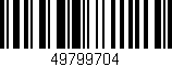 Código de barras (EAN, GTIN, SKU, ISBN): '49799704'