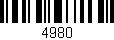 Código de barras (EAN, GTIN, SKU, ISBN): '4980'