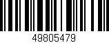 Código de barras (EAN, GTIN, SKU, ISBN): '49805479'