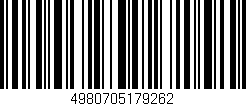 Código de barras (EAN, GTIN, SKU, ISBN): '4980705179262'