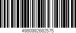 Código de barras (EAN, GTIN, SKU, ISBN): '4980992682575'
