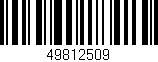 Código de barras (EAN, GTIN, SKU, ISBN): '49812509'