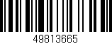 Código de barras (EAN, GTIN, SKU, ISBN): '49813665'
