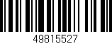Código de barras (EAN, GTIN, SKU, ISBN): '49815527'