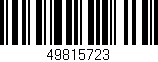 Código de barras (EAN, GTIN, SKU, ISBN): '49815723'