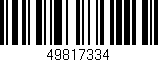 Código de barras (EAN, GTIN, SKU, ISBN): '49817334'