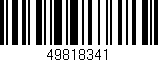 Código de barras (EAN, GTIN, SKU, ISBN): '49818341'